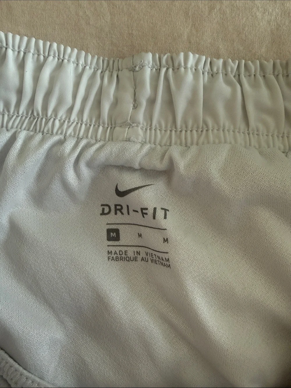 Nike Women’s Athletic Shorts - White with Teal Trim & Teal Blue Pair